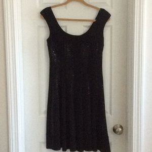 Connected Apparel Black Sleeveless Dress